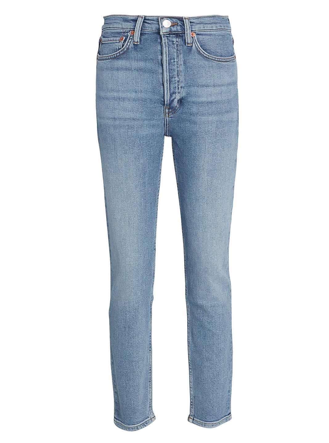 High-Rise Ankle Crop Jeans