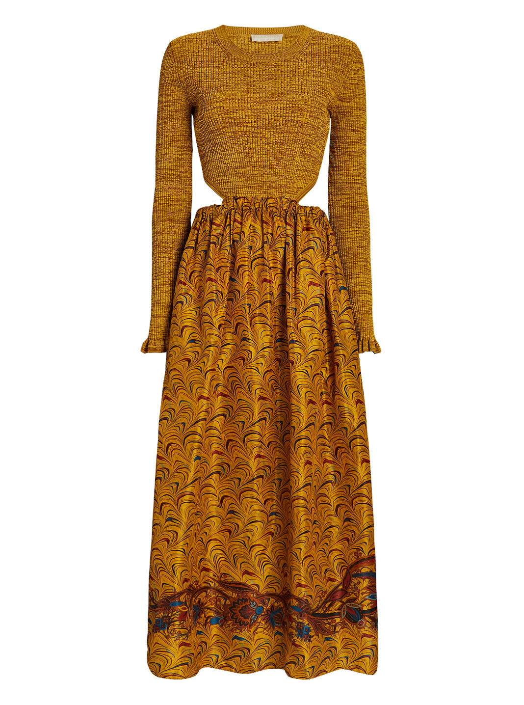 Marcellina Knit And Taffeta Dress