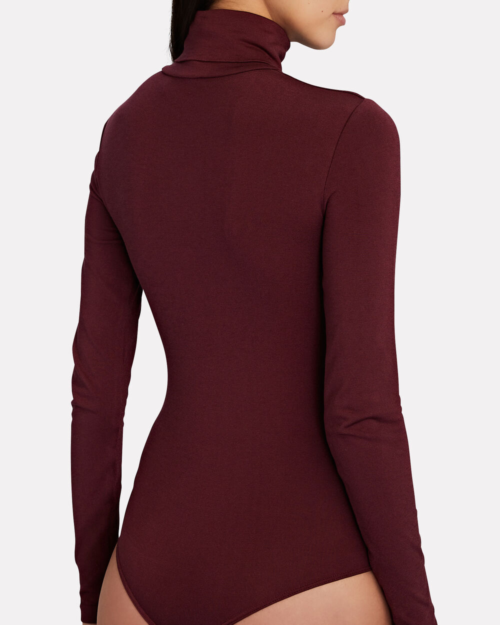 Wolford Colorado Turtleneck Bodysuit In Red