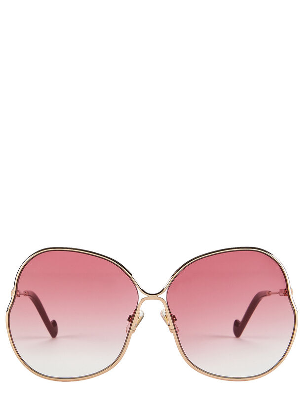 Shibori Wavy Wire Round Sunglasses