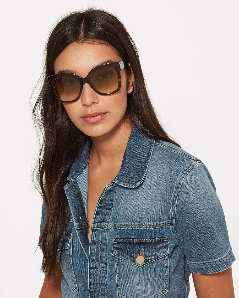 Gucci Cat-Eye Rectangle Sunglasses - FINAL SALE - Free Shipping