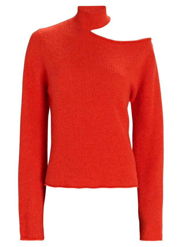 Langley Cut-Out Turtleneck Sweater