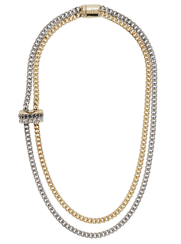 Portia Layered Two-Tone Chain Necklace