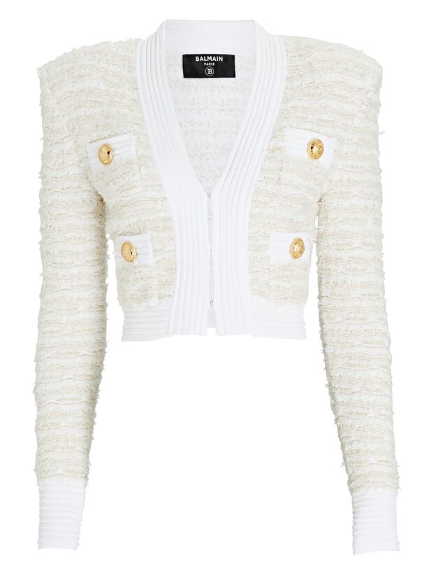 Lurex Knit Tweed Jacket