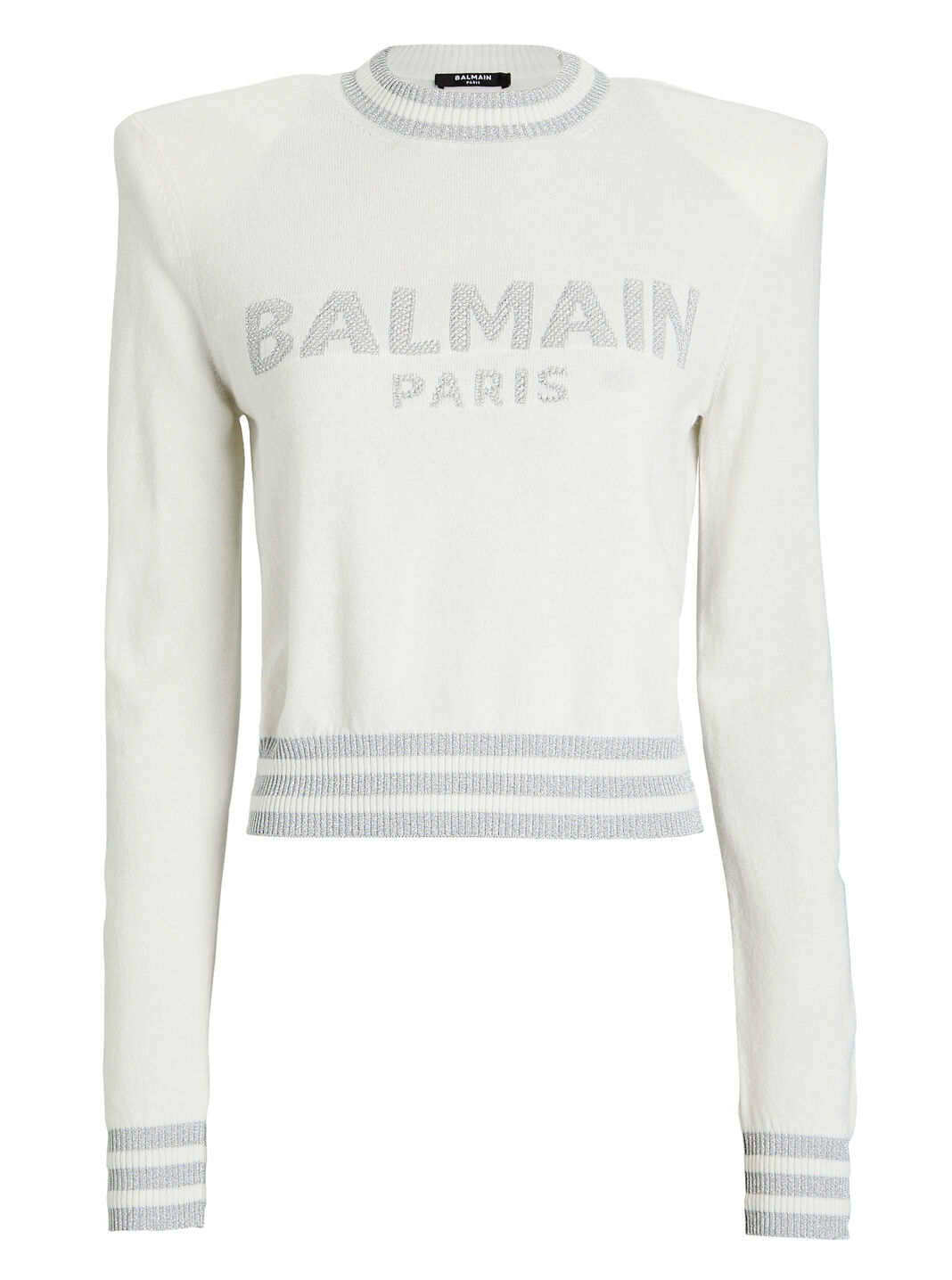 Logo Wool-Cashmere Cropped Sweater
