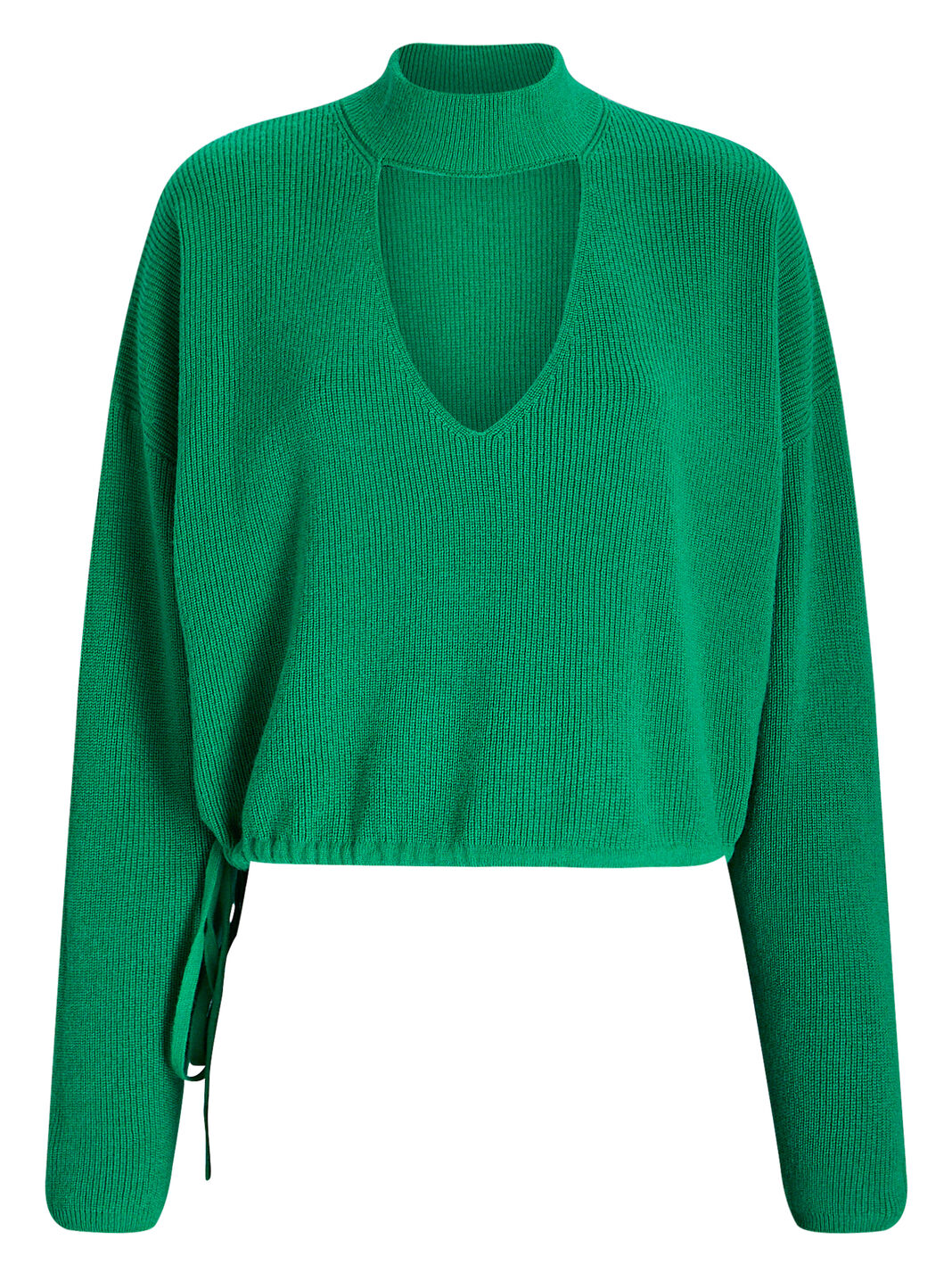 Choker Plunge Wool-Cashmere Sweater