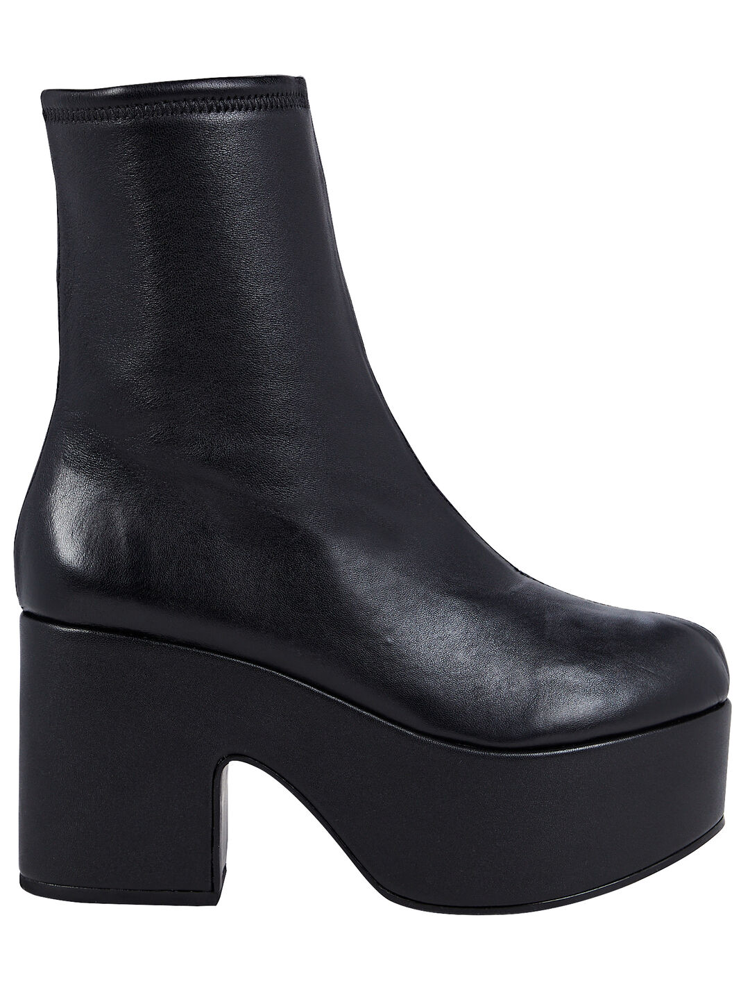 Miso Leather Platform Ankle Boots