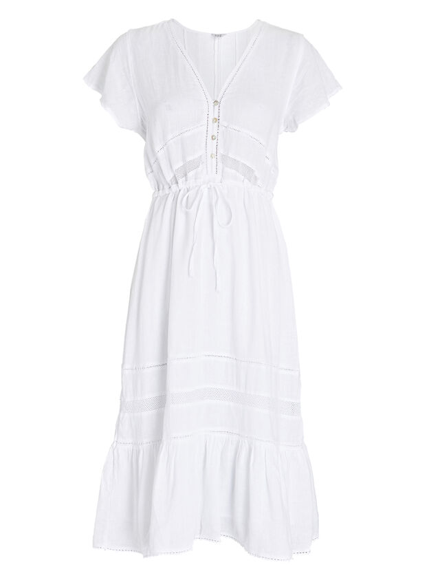 Kiki Linen-Blend Midi Dress