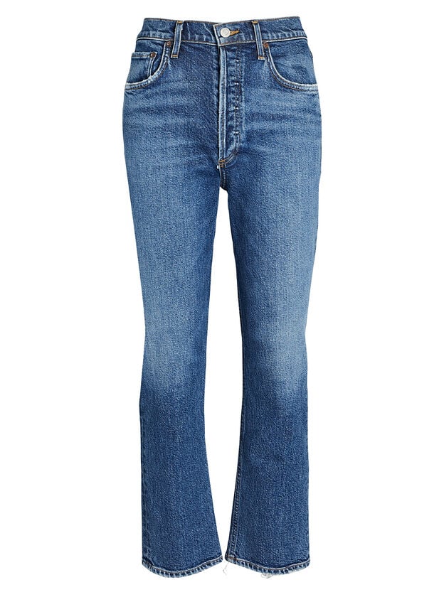 90's Pinch Waist High-Rise Straight Jeans