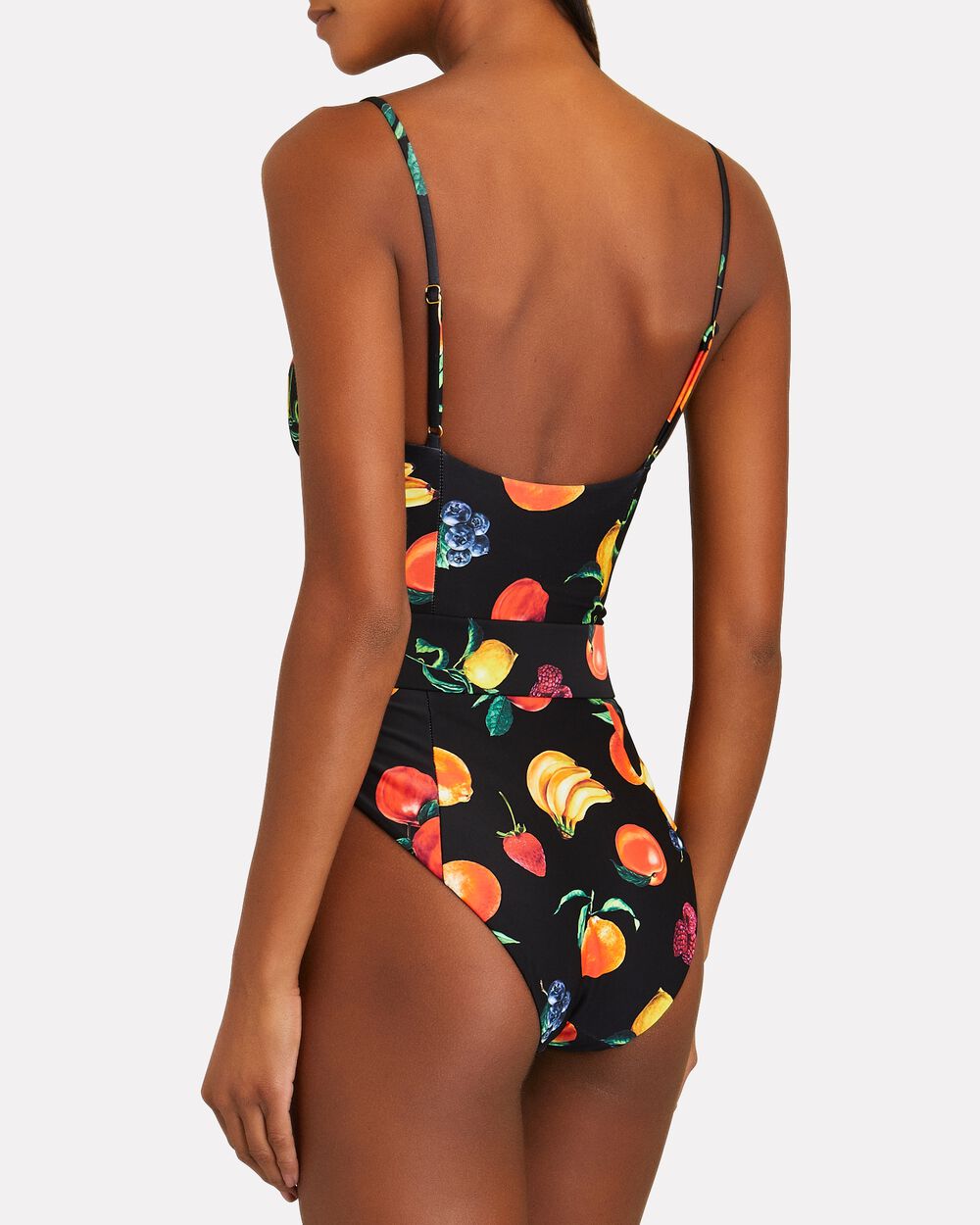 WeWoreWhat Womens Danielle Fruits One Piece Swimsuit X-Small White - NWT  $195 