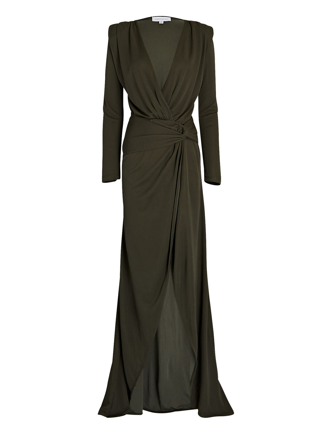 Wrap-Effect Jersey Gown