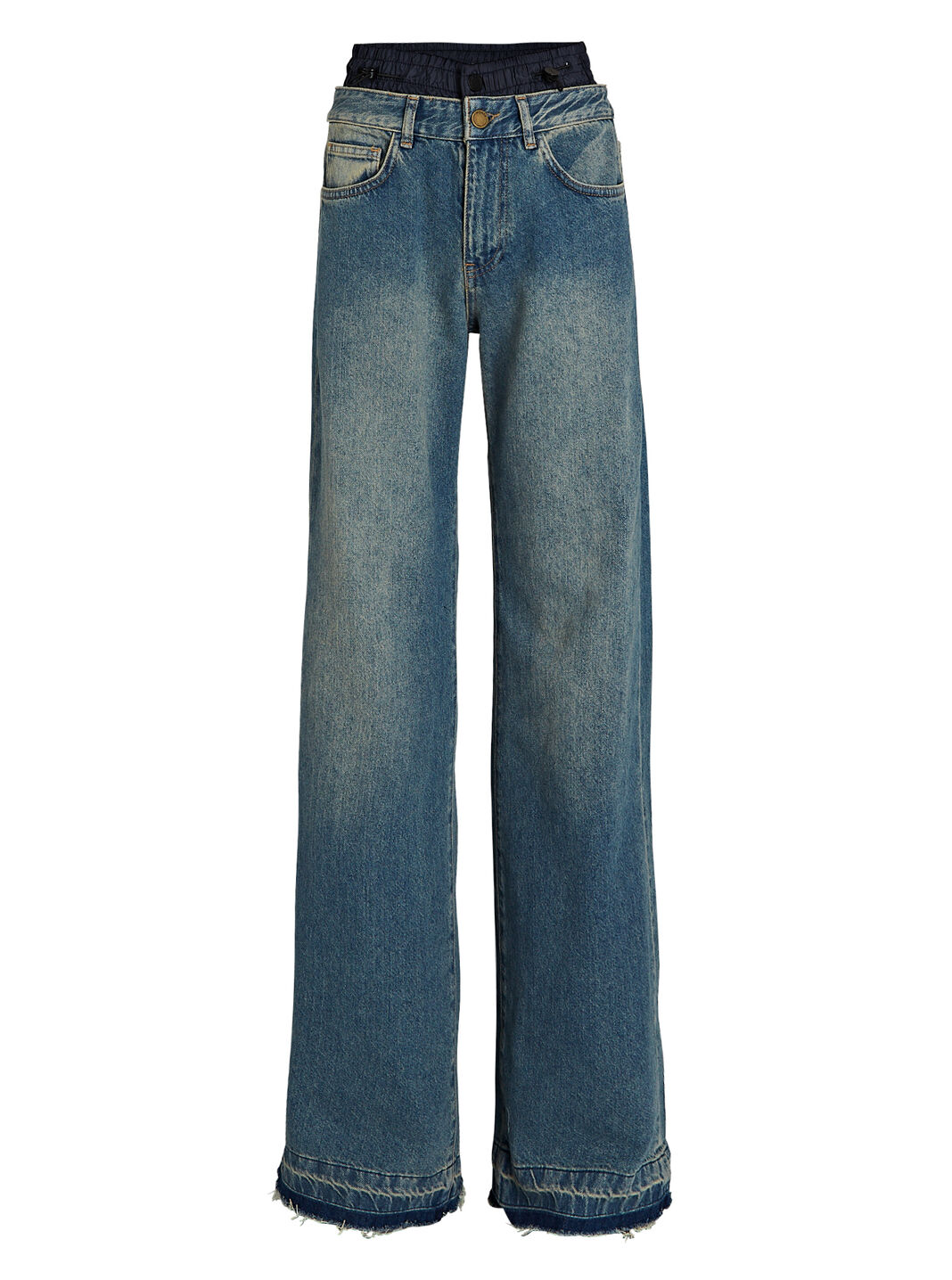 Double Waisted Wide Leg Jeans