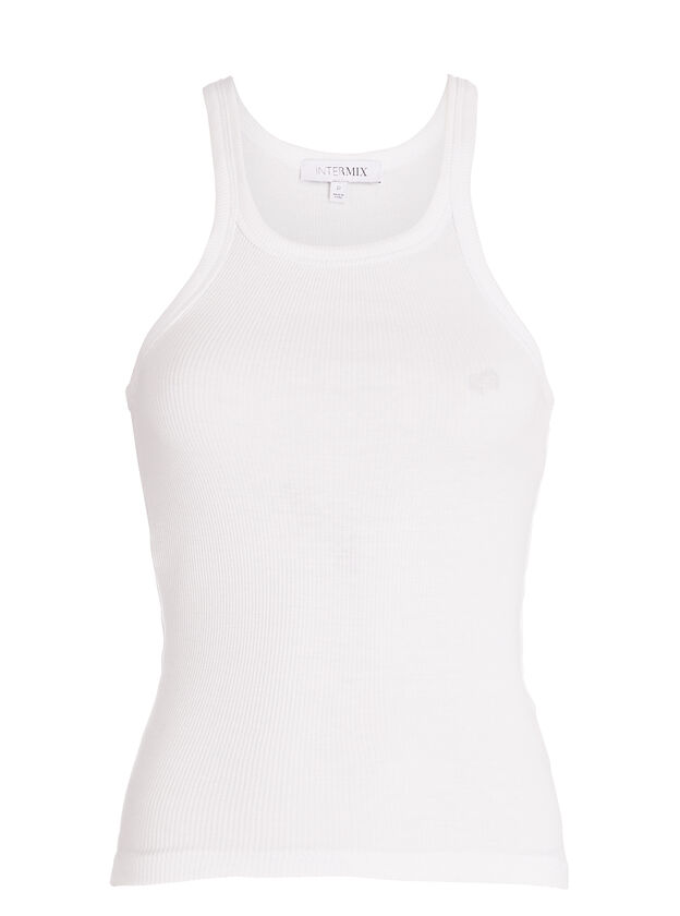 Ronnie Ribbed Cotton Tank Top