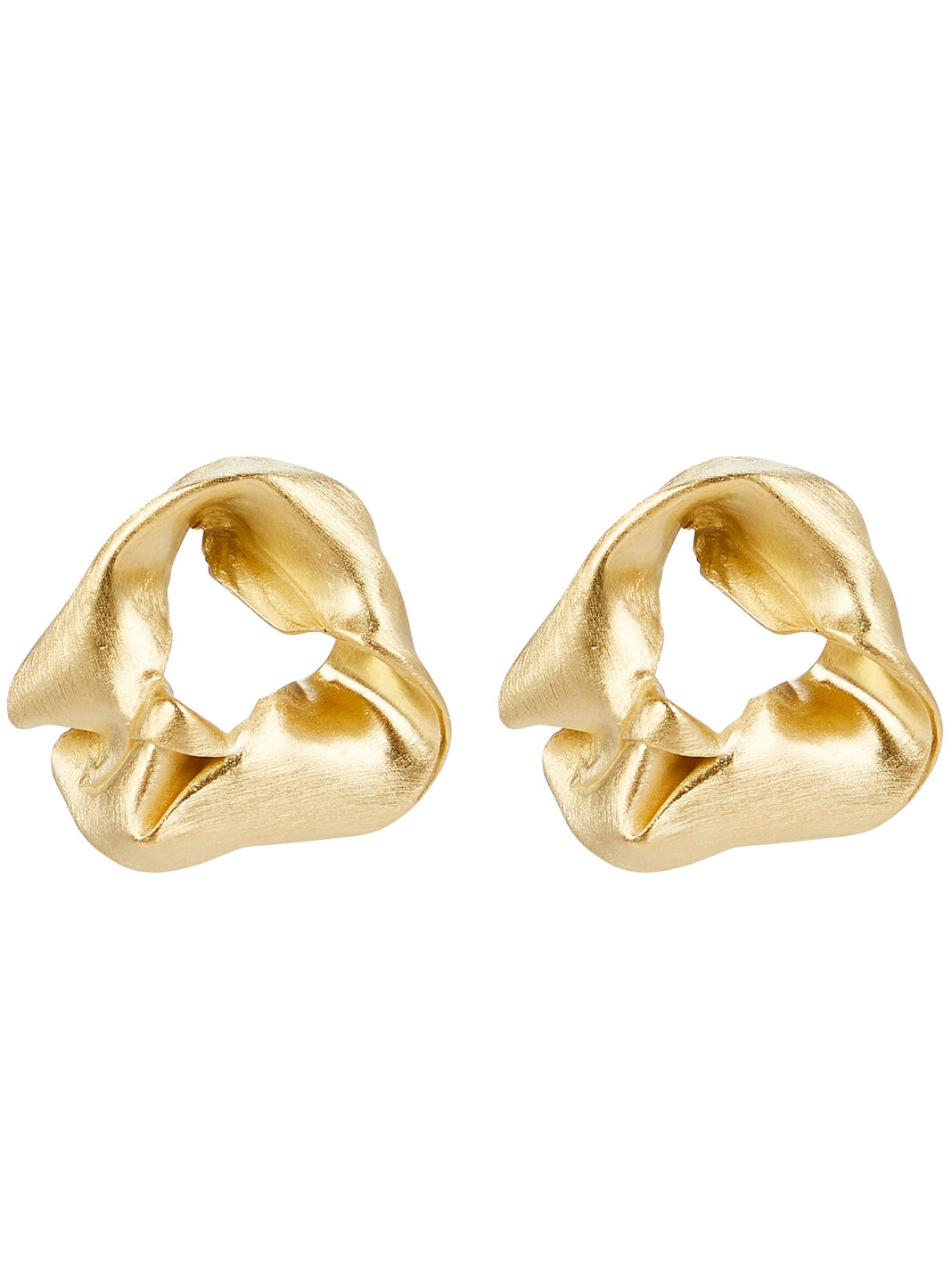 Notsobig Scrunch Gold Vermeil Earrings