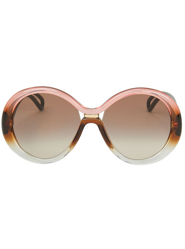 7105 Oversized Round Sunglasses