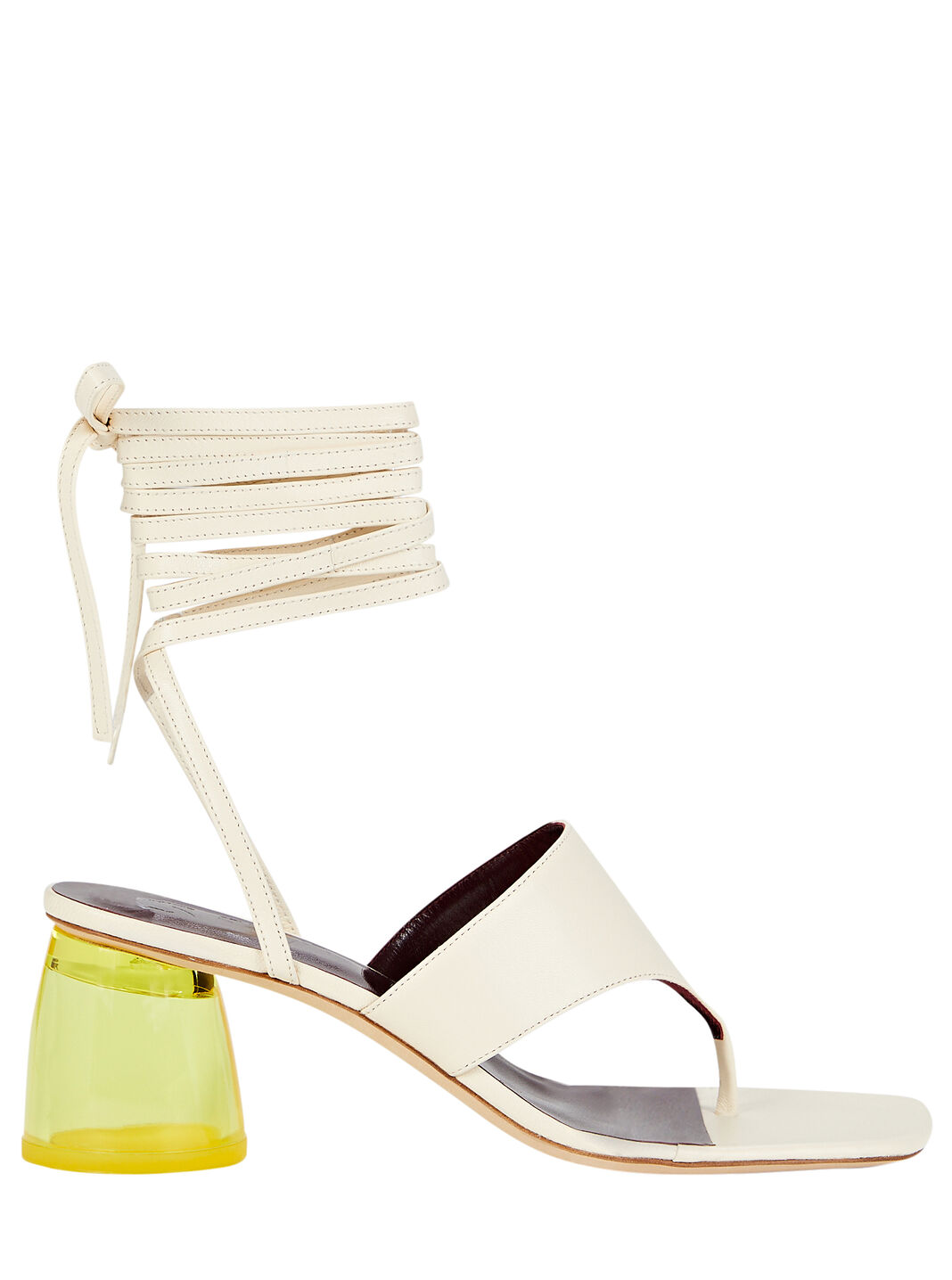 Adora Leather Ankle Wrap Sandals