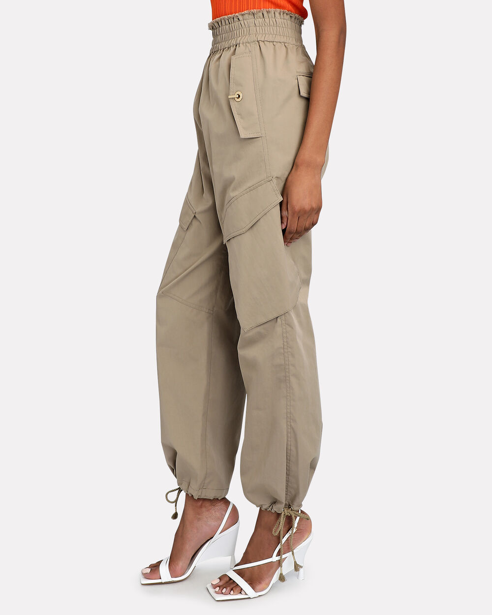 Dion Lee Frayed Rope Cotton Blend Cargo Pants