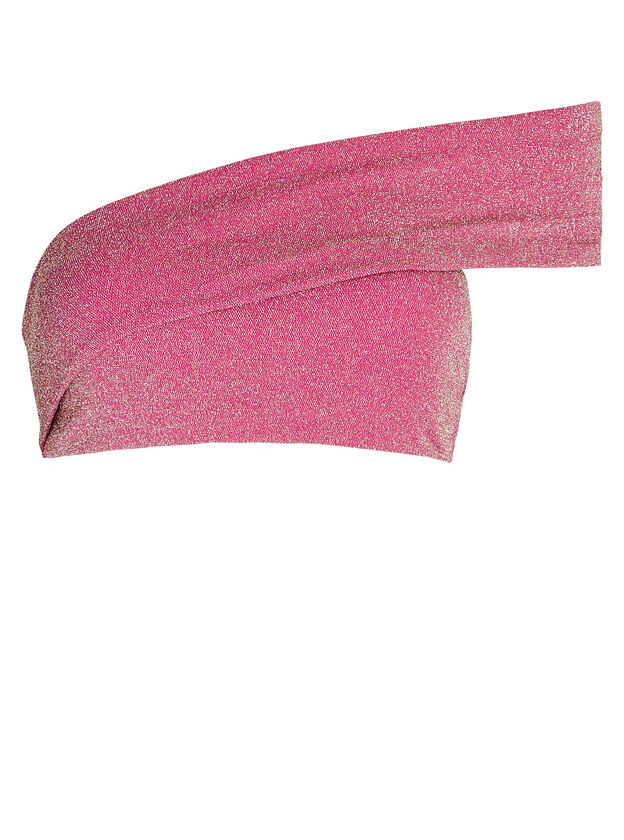 Goa One-Shoulder Lurex Bikini Top