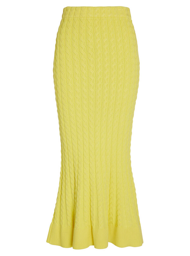 Sala Cable Knit Midi Skirt