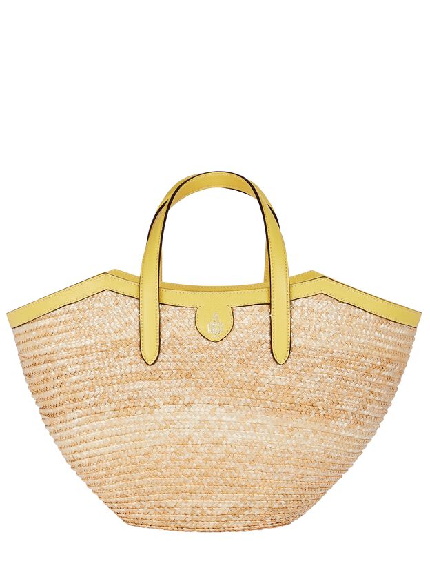 Madeline Small Straw Basket Bag