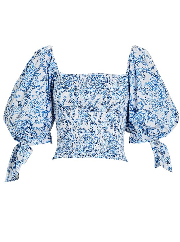 Finley Paisley Puff Sleeve Top