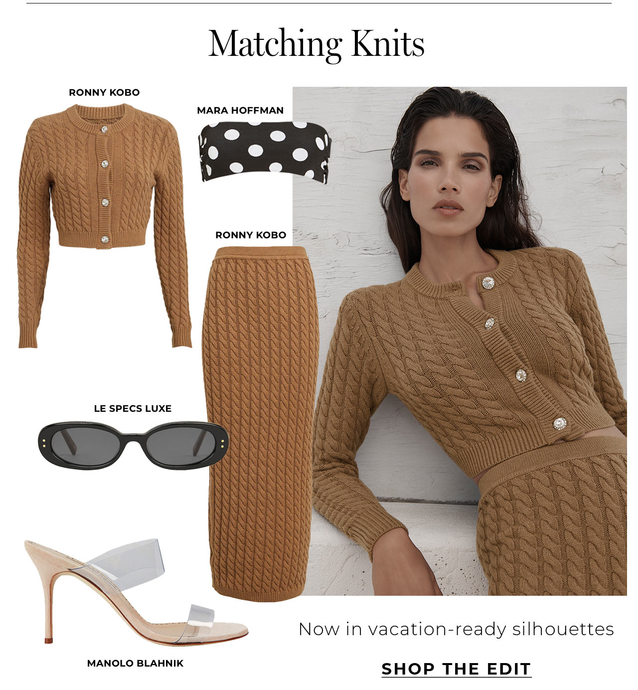 Matching knits are now in vacation-ready silhouttes