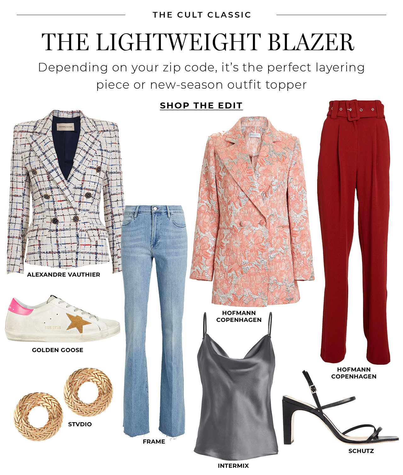 The lightweight blazer is the perfect layering piece
