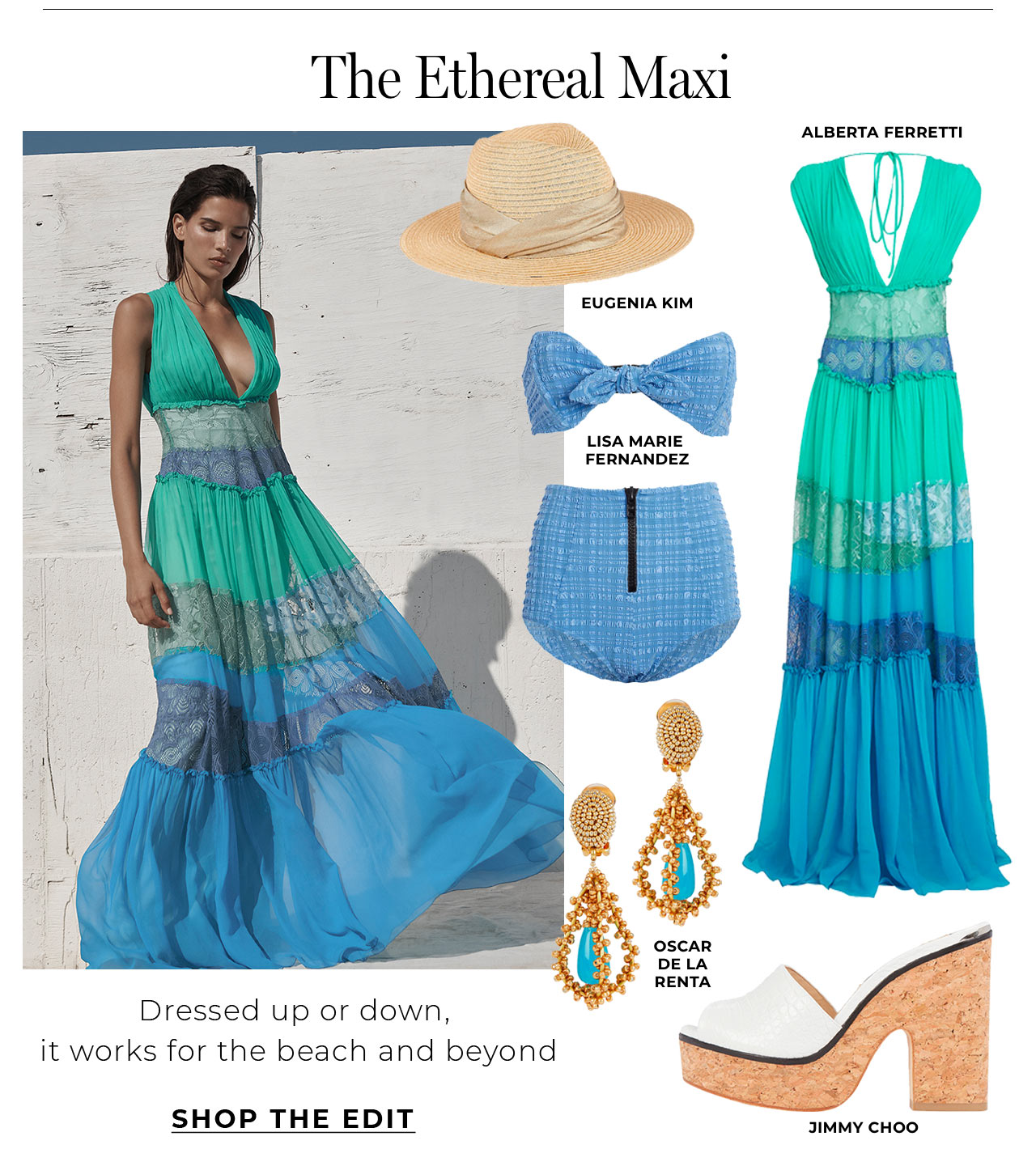 Dressed up or down, the ethereal maxi works for the beach and beyond