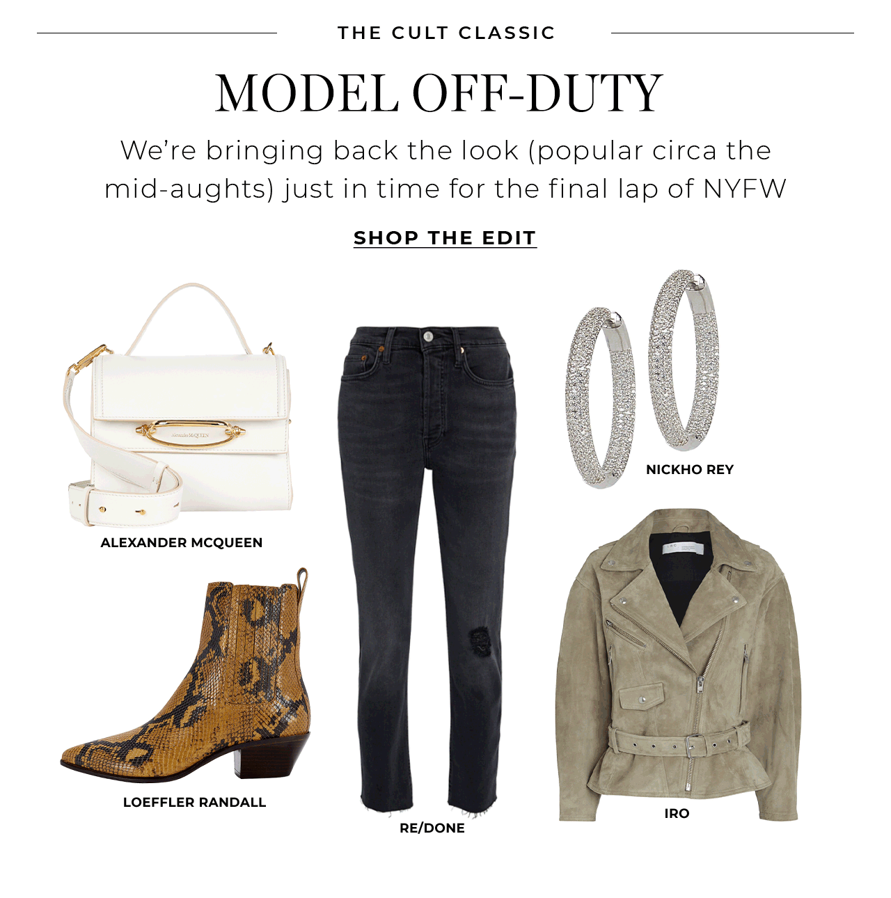 We're bringing back the model off-duty look