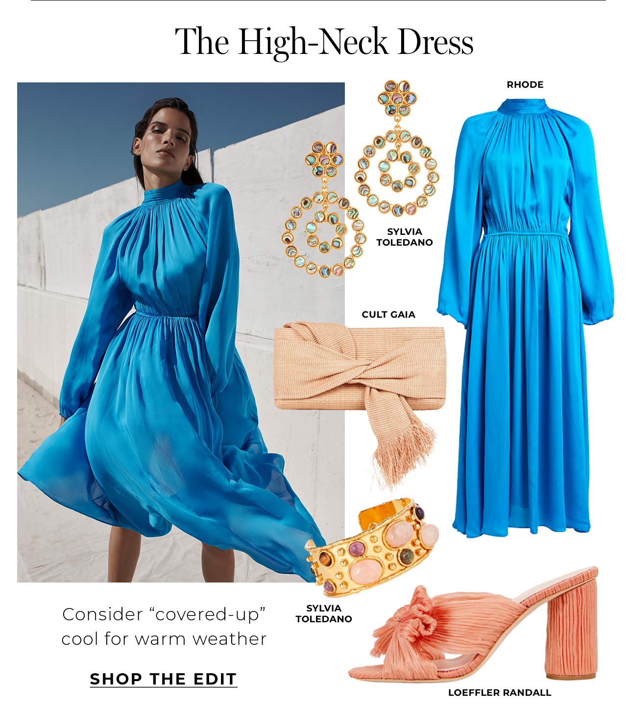 Consider a covered-up dress cool for warm weather