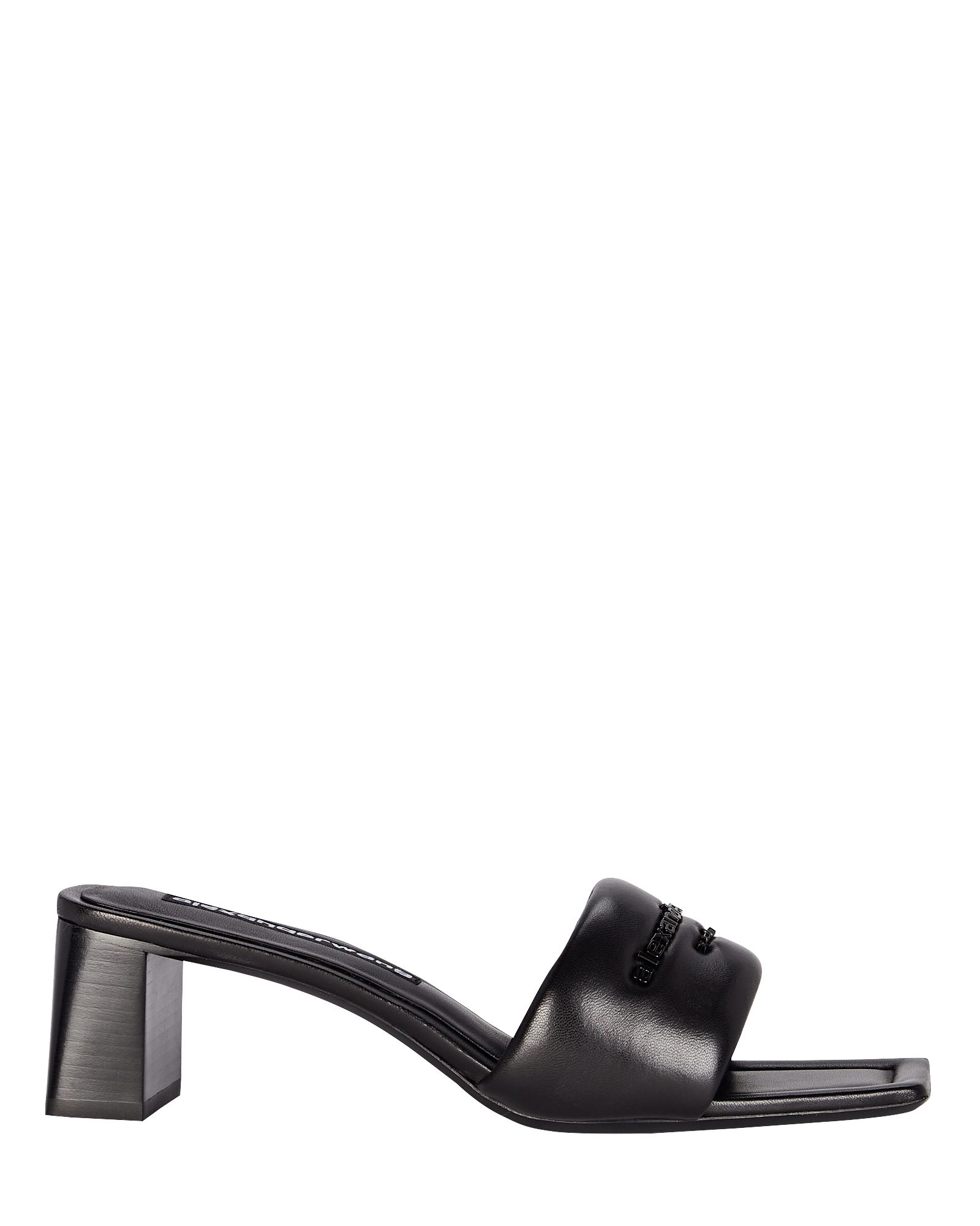 Alexander Wang Anya Logo Leather Slide Sandals | INTERMIX®