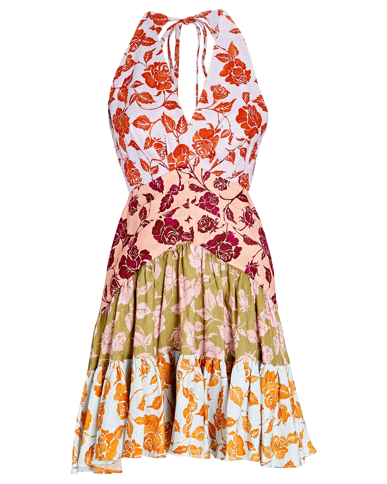 Zimmermann Lovestruck Tiered Floral Mini Dress | INTERMIX®
