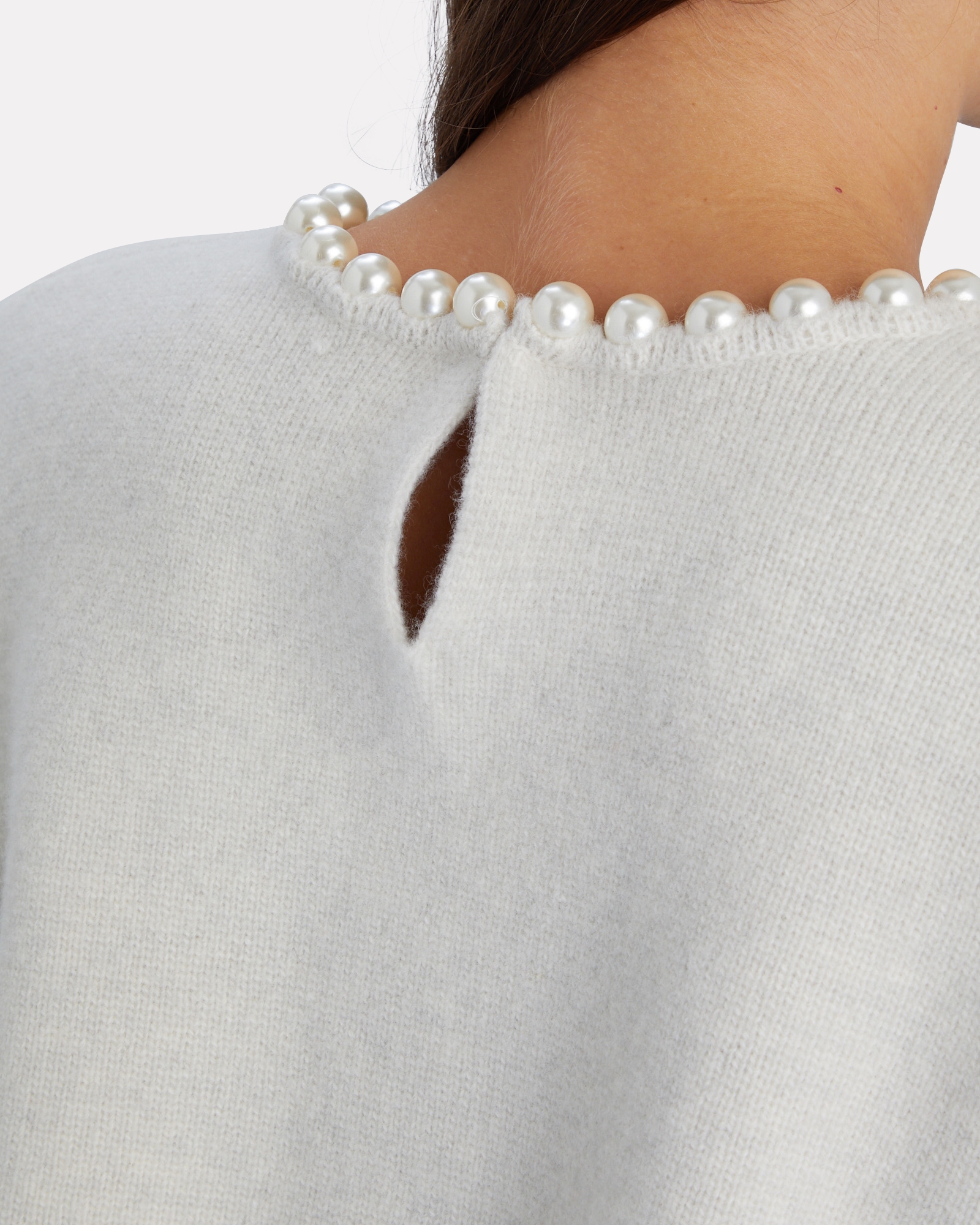 Alexander Wang Pearl Necklace Wool-Cashmere Sweater | INTERMIX®