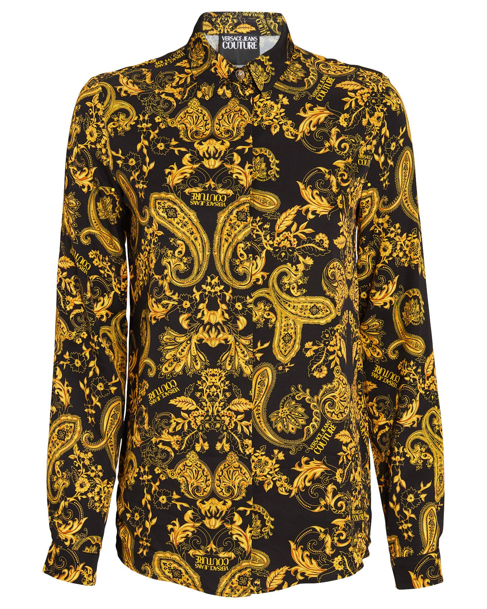 Versace Jeans Couture Logo Baroque Button-Down Shirt | INTERMIX®
