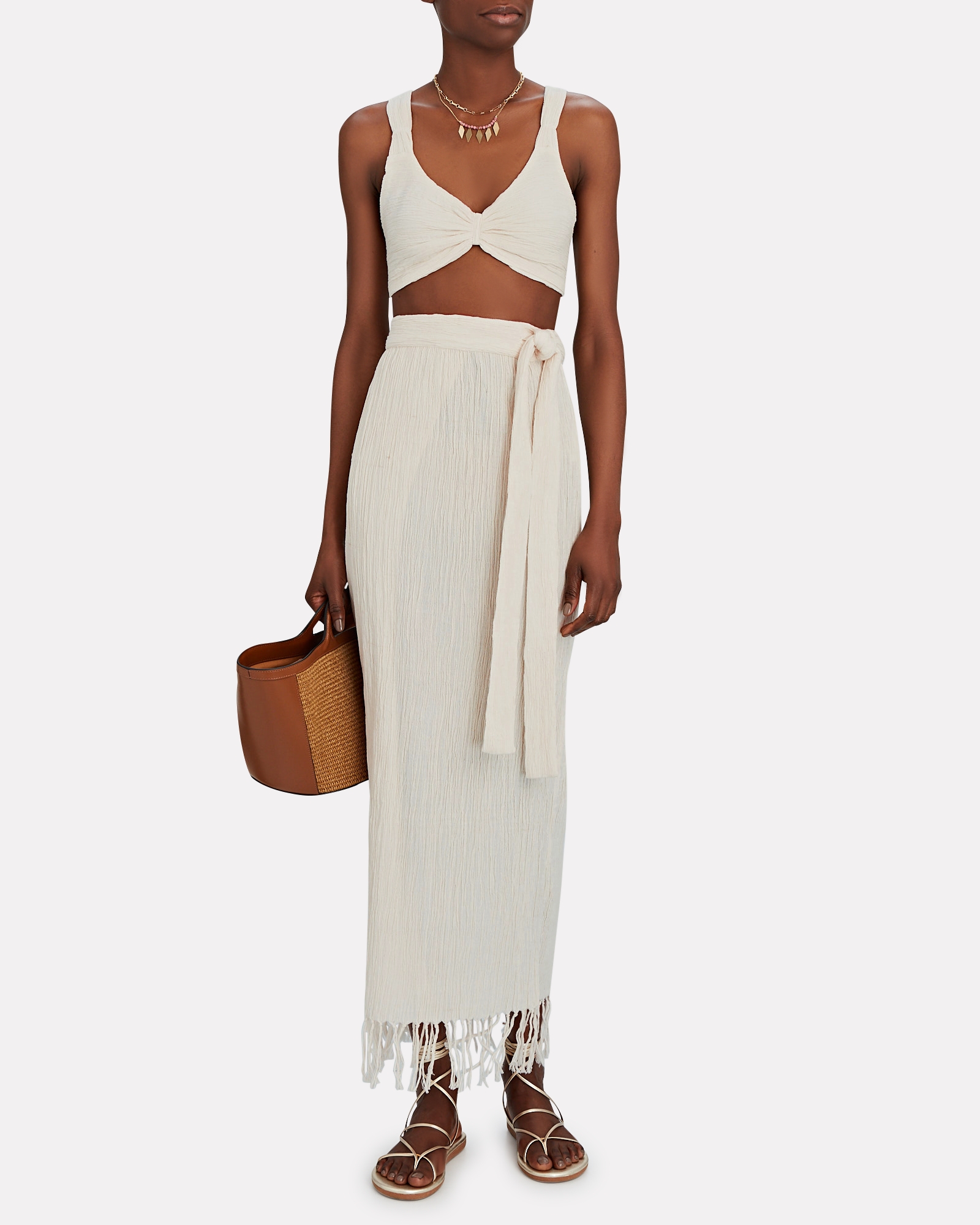 Savannah Morrow The Label Estelle Organic Cotton Wrap Skirt | INTERMIX®