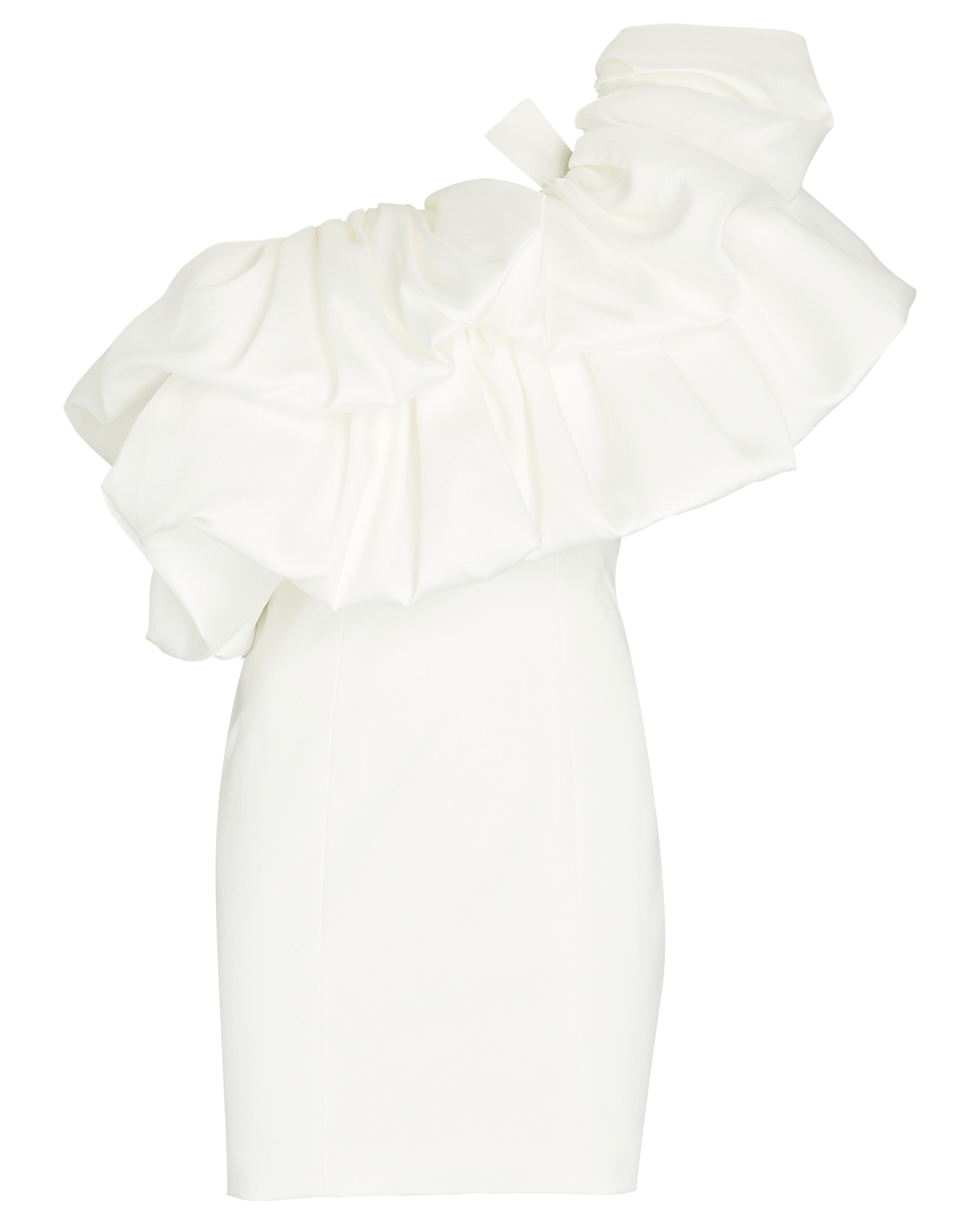 Solace London Finley Ruffled One-Shoulder Mini Dress | INTERMIX®