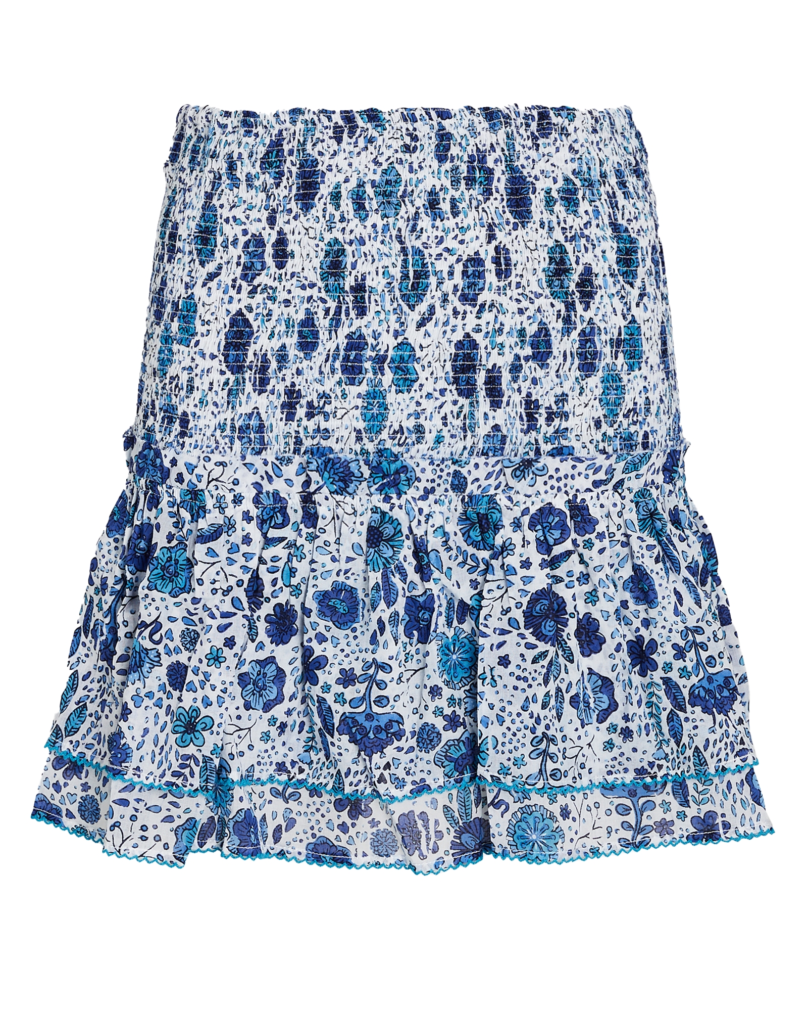 Poupette St Barth Triny Smocked Mini Skirt | INTERMIX®