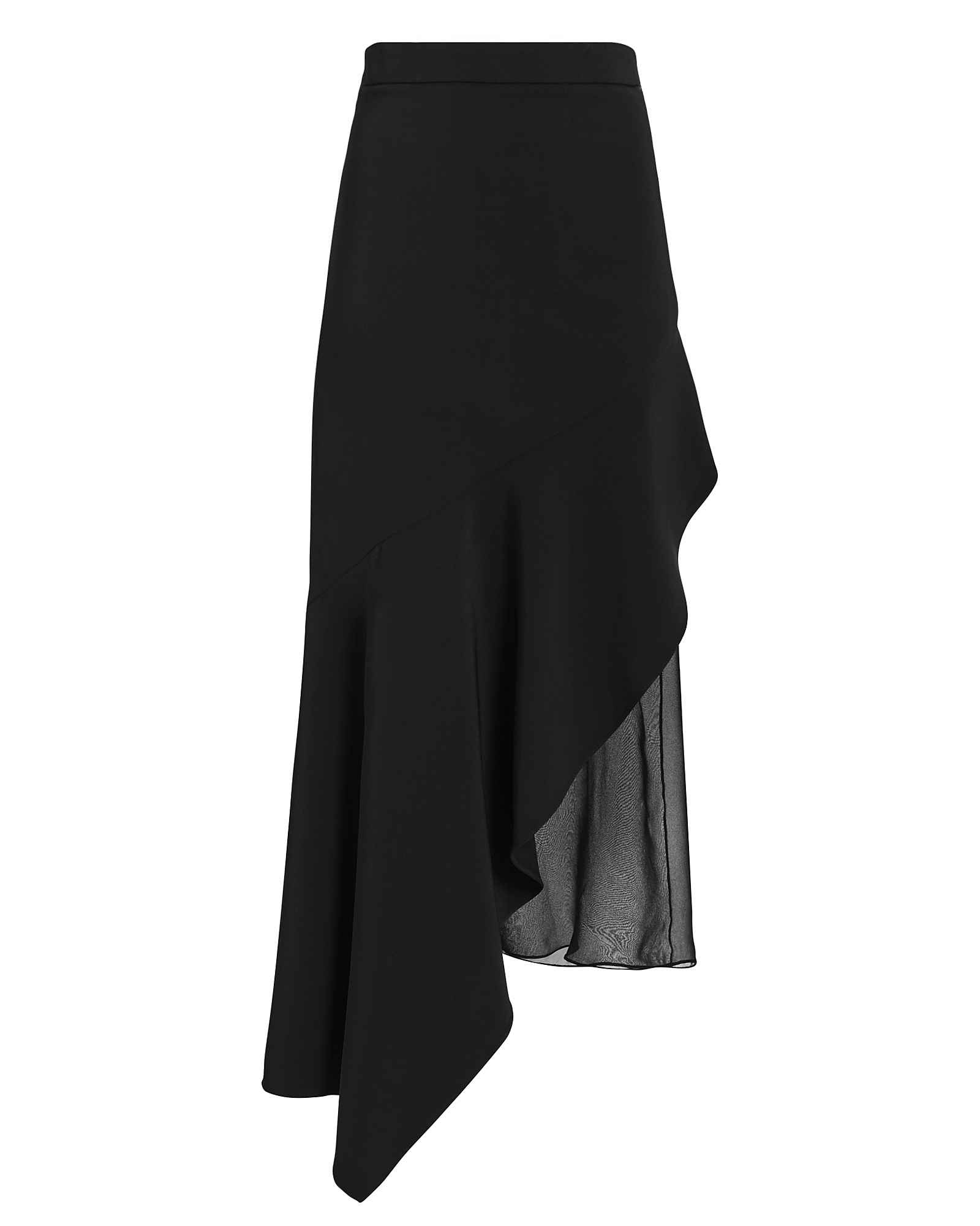 Asymmetrical Chiffon High Waist Skirt | INTERMIX®
