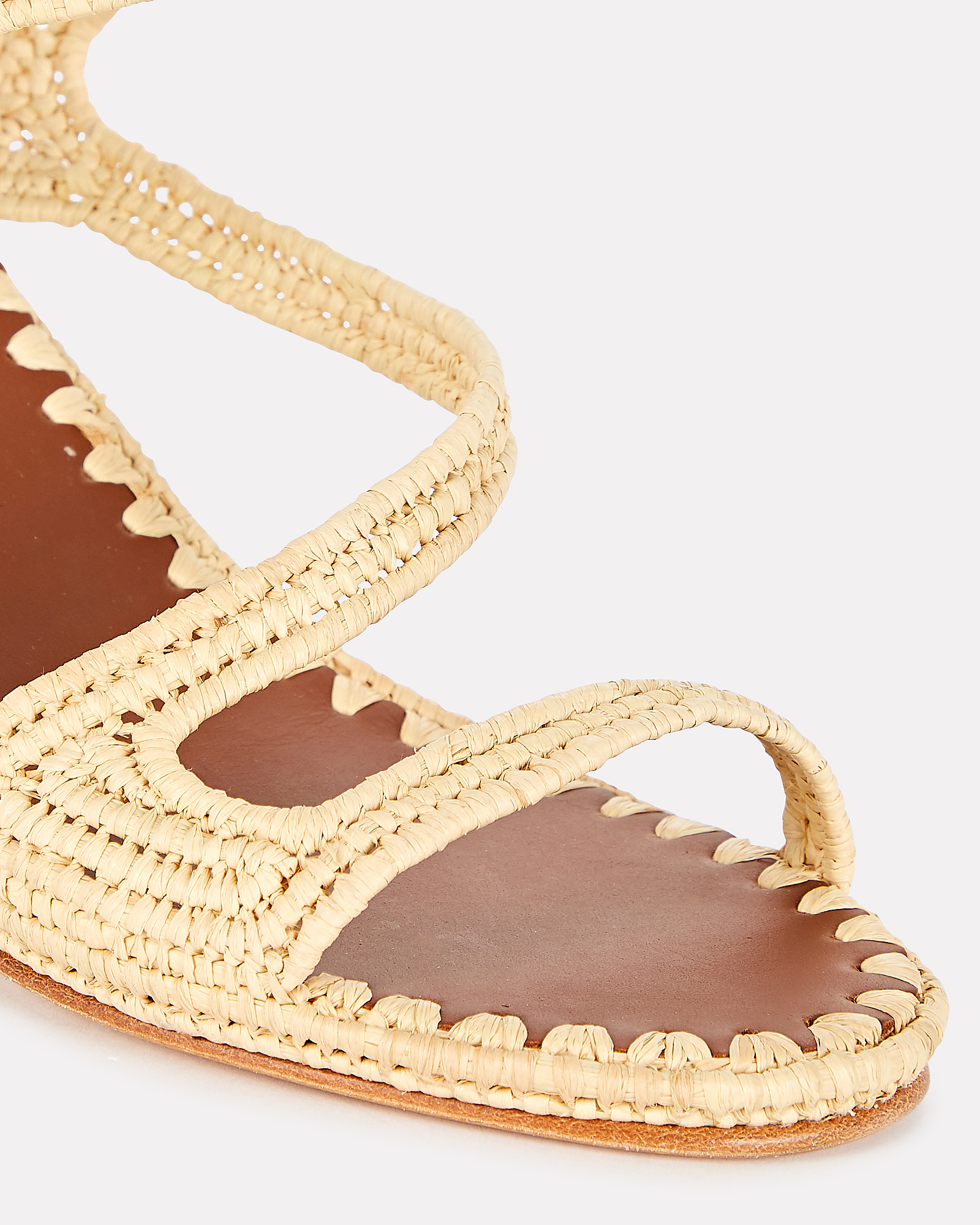 Carrie Forbes Salah Raffia Slide Sandals | INTERMIX®