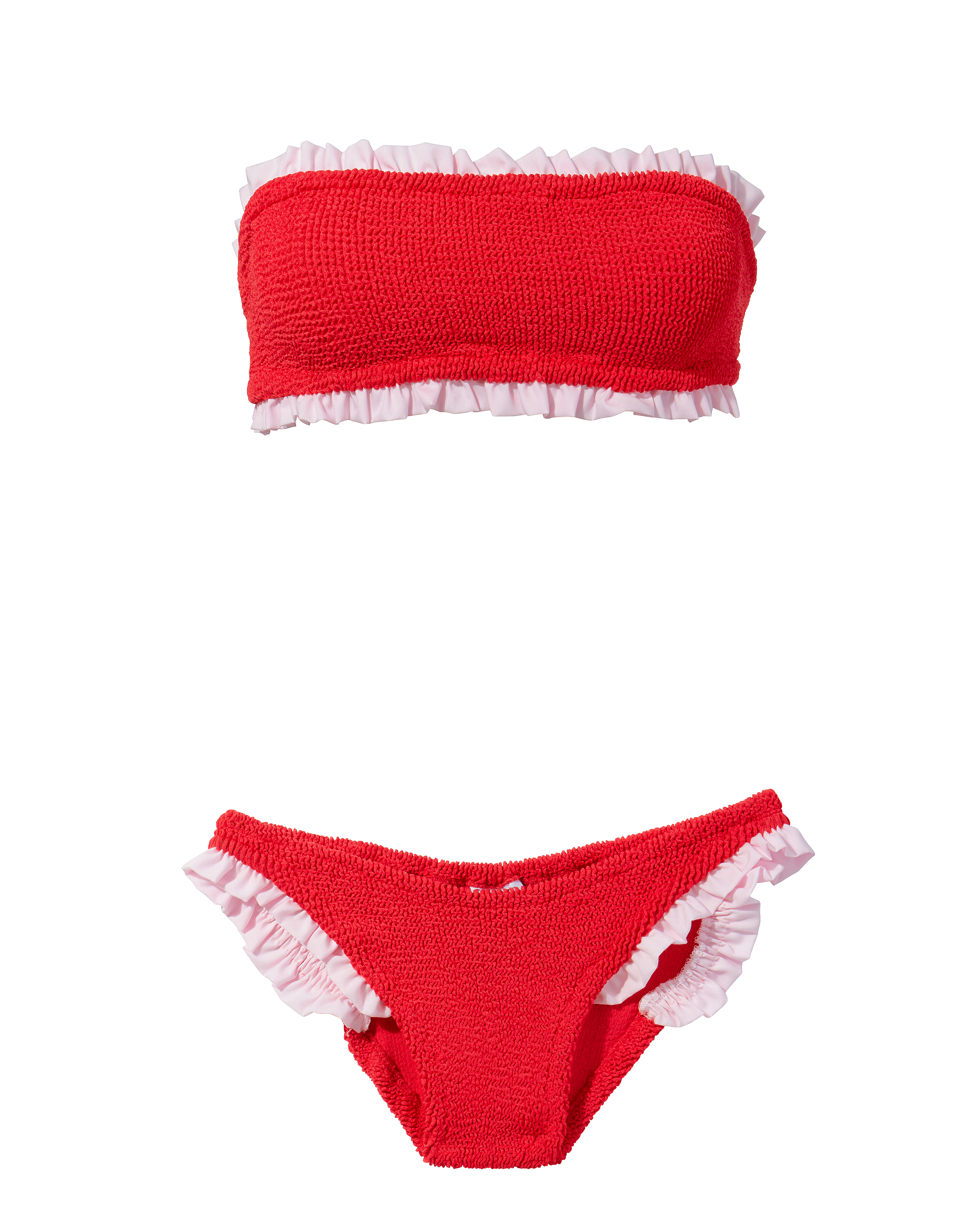 Tracey Red Ruffle Bikini