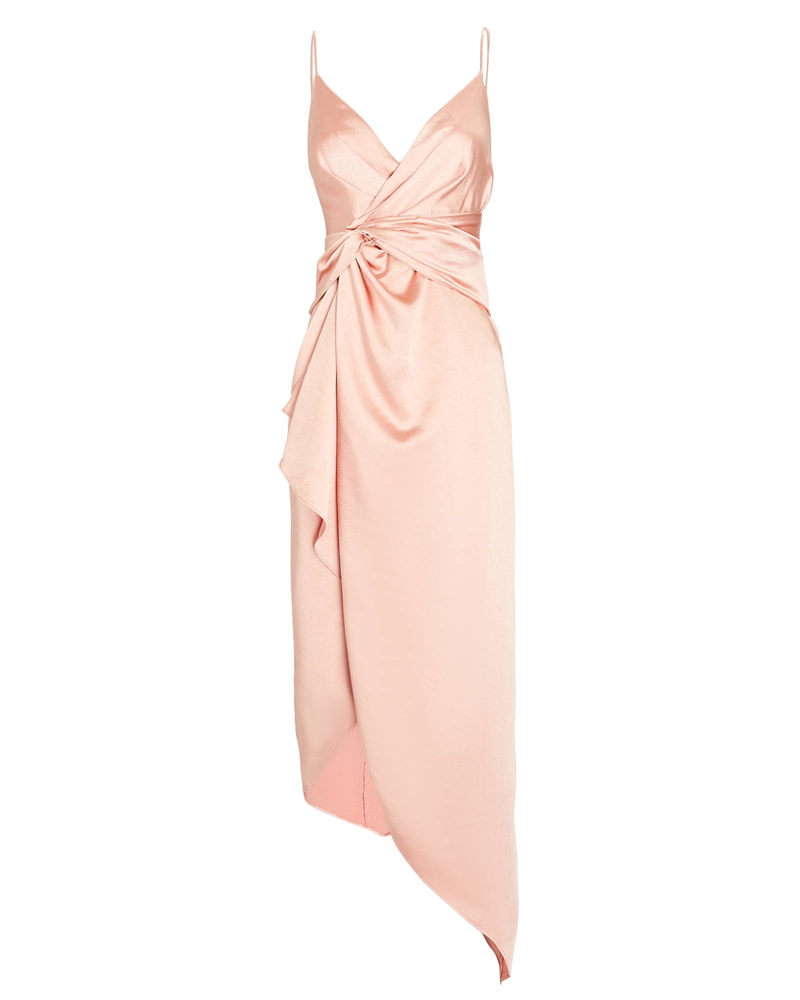 Significant Other Elise Ruched Satin Midi Dress | INTERMIX®