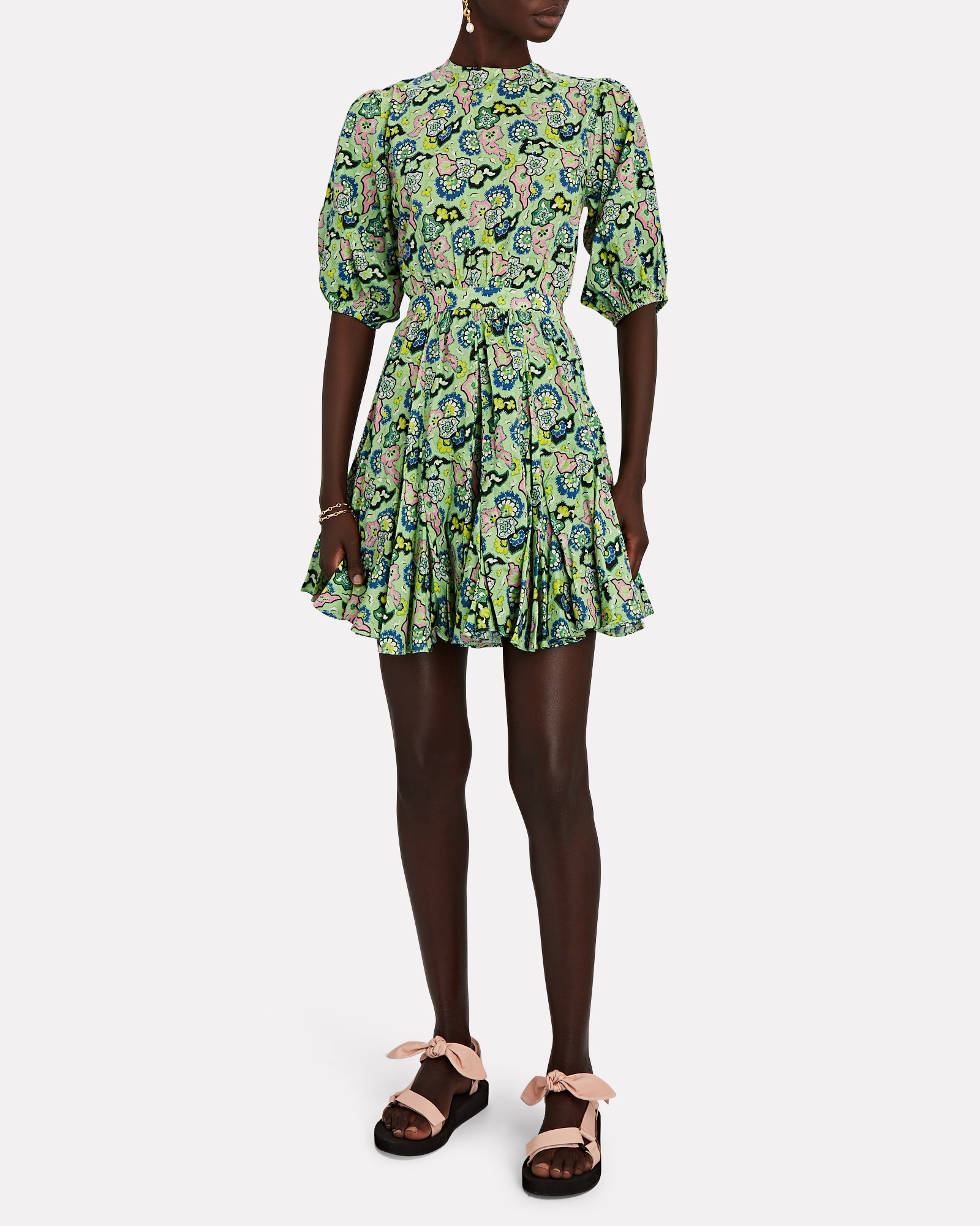 RHODE Molly Floral Poplin Mini Dress | INTERMIX®