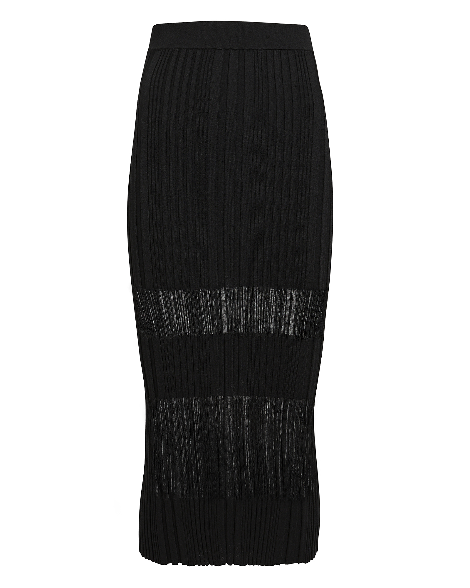 Opacity Pleated Knit Midi Skirt | INTERMIX®