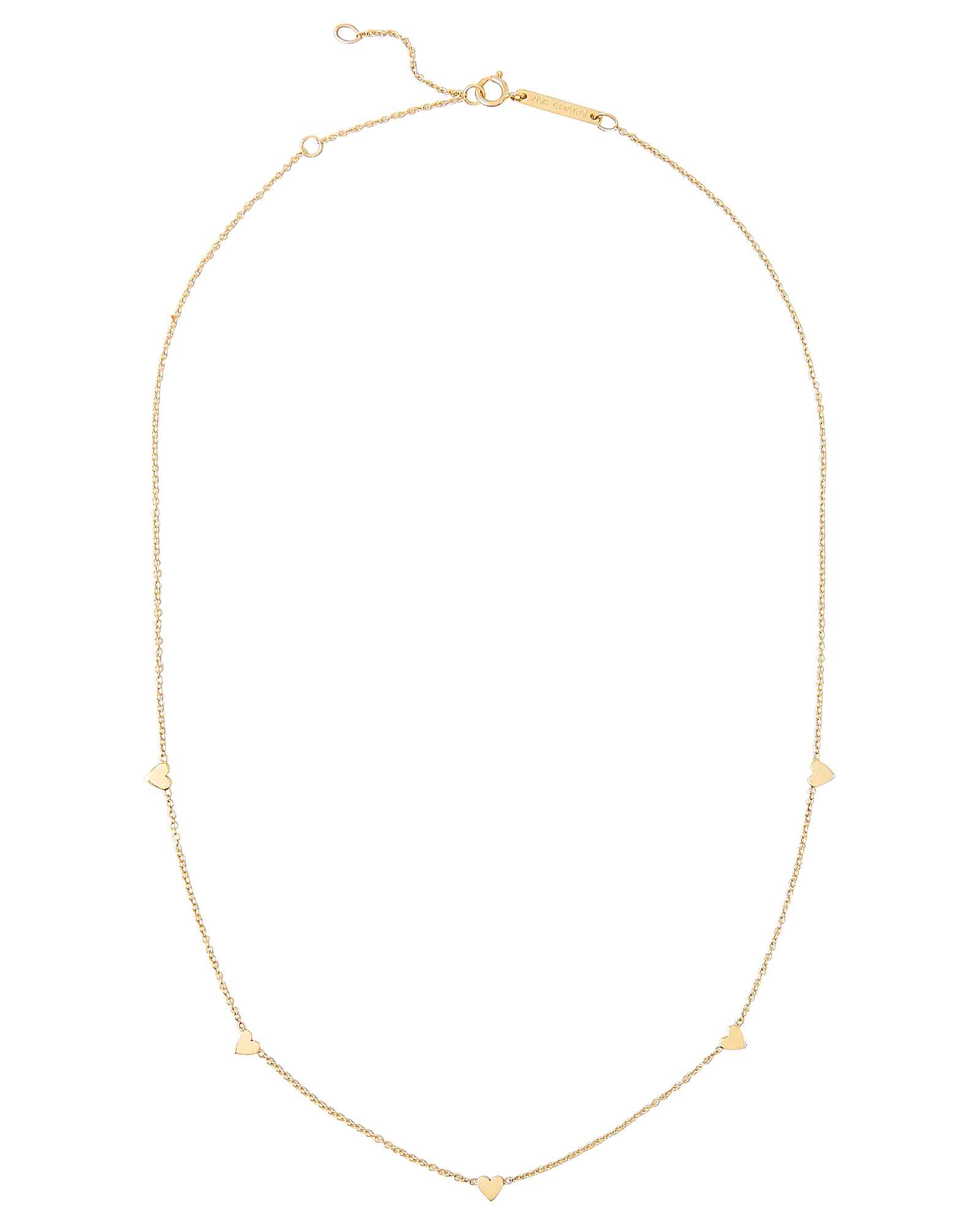 Zoã« Chicco Itty Bitty Symbols Heart Necklace In Gold