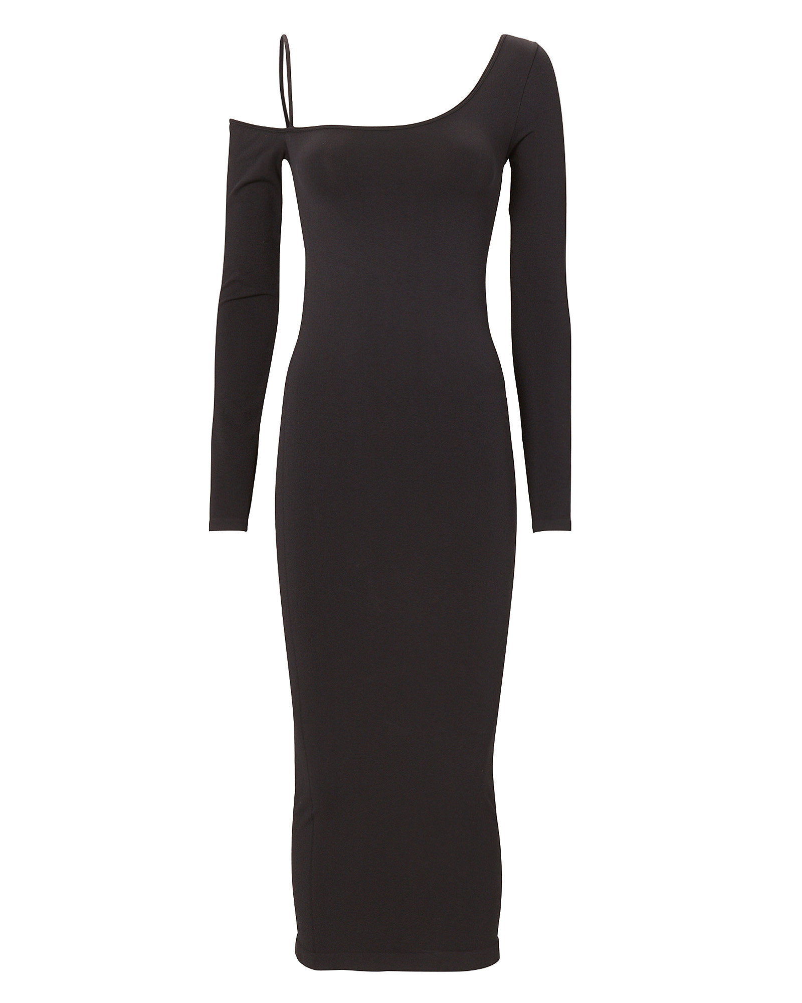 Helmut Lang One-Shoulder Knit Midi Dress | INTERMIX®