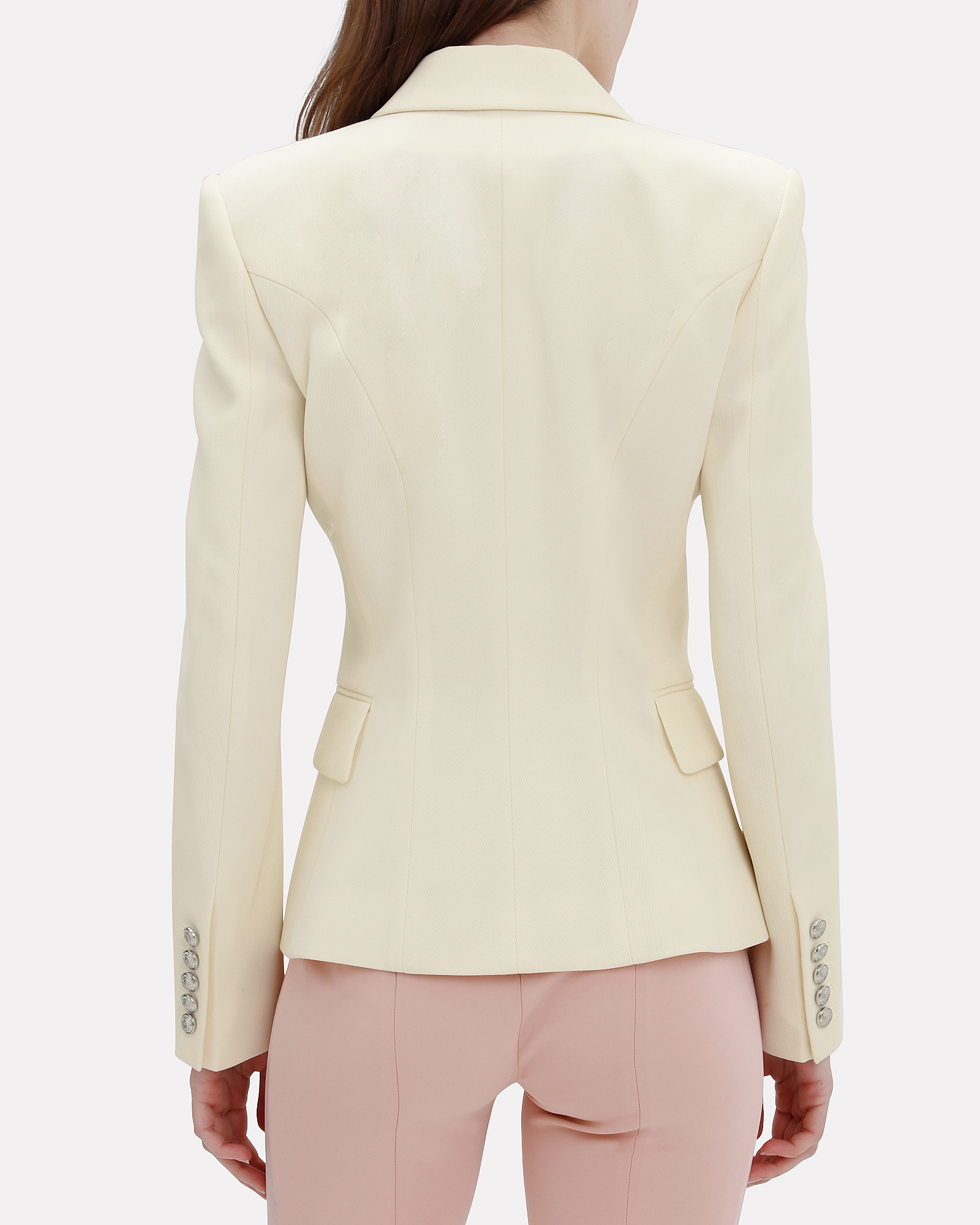 Classic Double-Breasted Ivory Blazer | INTERMIX®