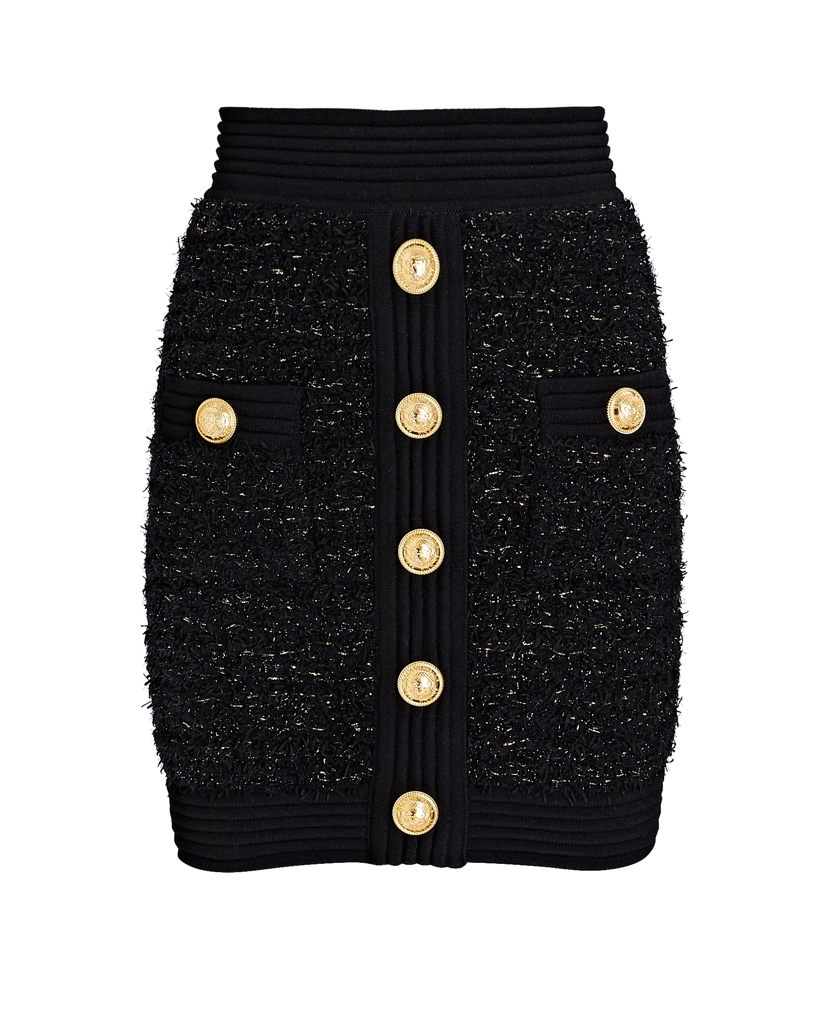 Balmain Lurex Tweed Mini Skirt | INTERMIX®