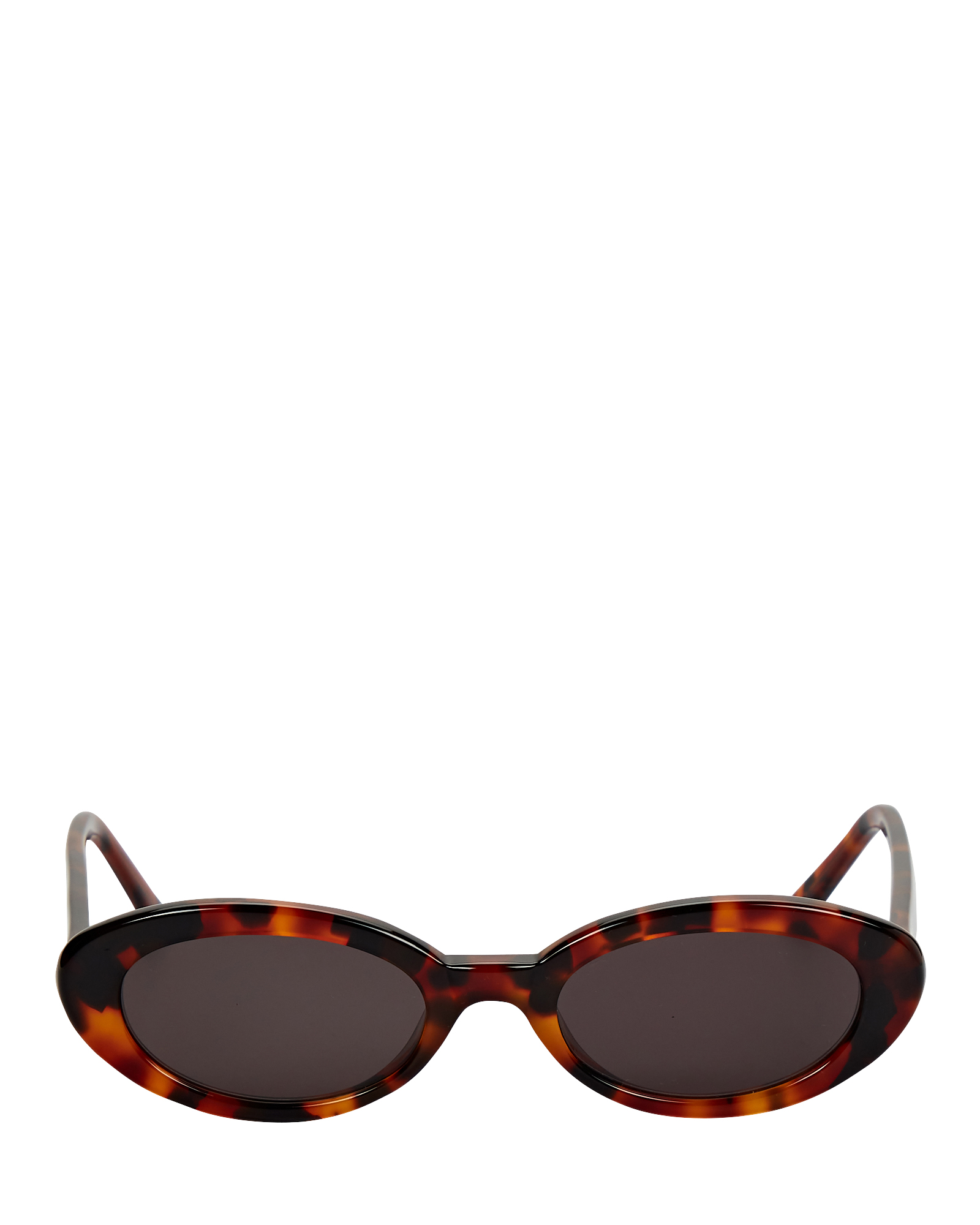 Lu Goldie Sylvie Tortoiseshell Oval Sunglasses In Brown | INTERMIX®