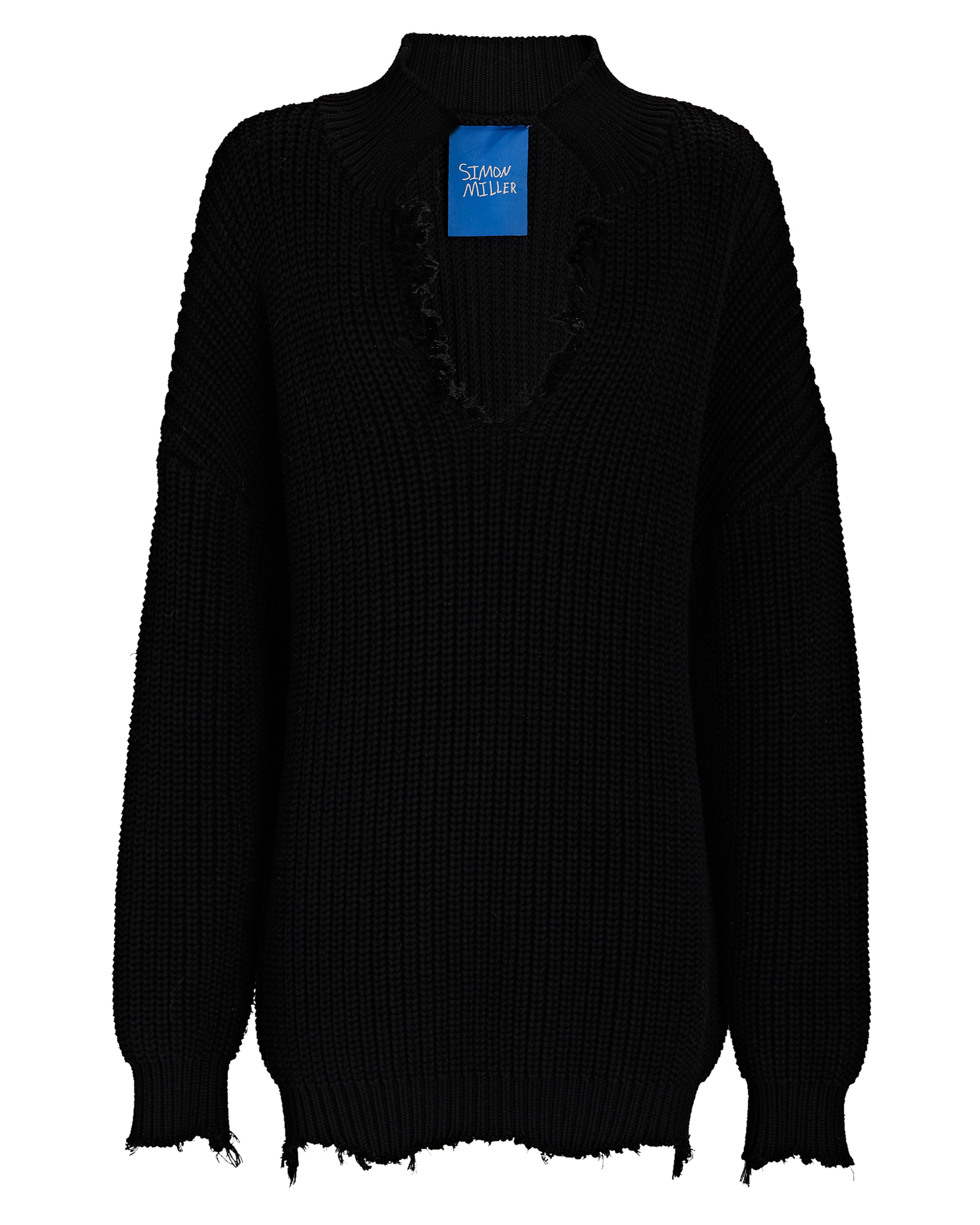 Simon Miller Kree Oversized Sweater In Black | INTERMIX®