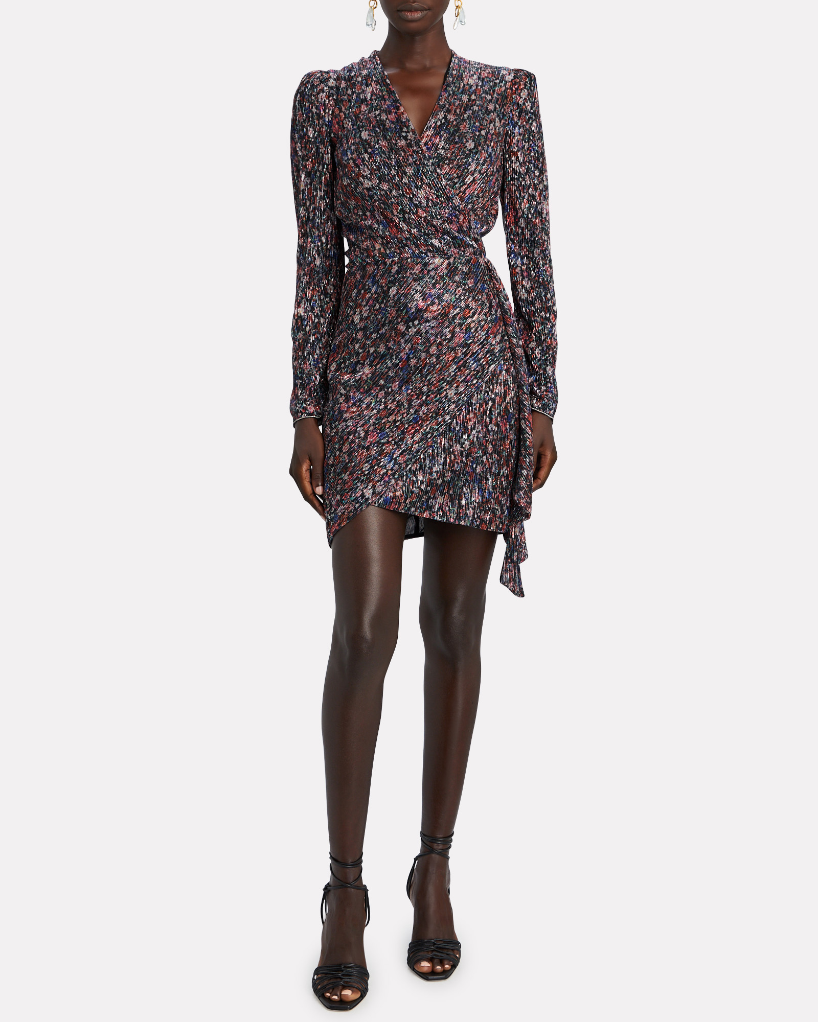 Saylor Bernadette Floral Drape Mini Dress | INTERMIX®